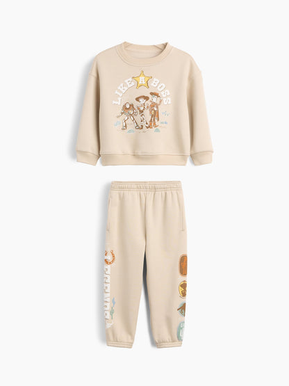 Bej Gap × Disney Bebek Ve Küçük Çocuk Vintage Yumuşak Sweat Takımı