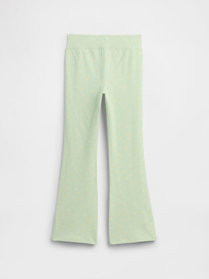 Yeşil Kids Pull-on Stretch Jersey Flare Leggings