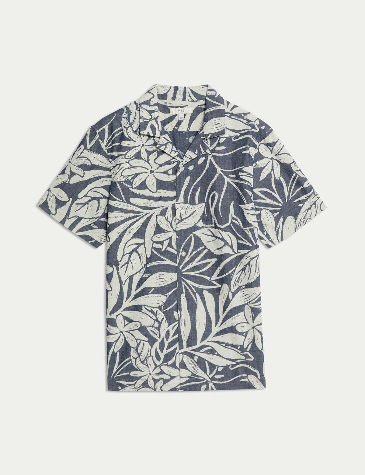Saf Pamuklu Hawaii Gömlek