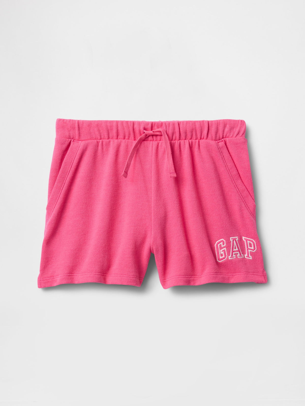 Pembe Gap Logo Havlu Kumaş Pull-on Şort