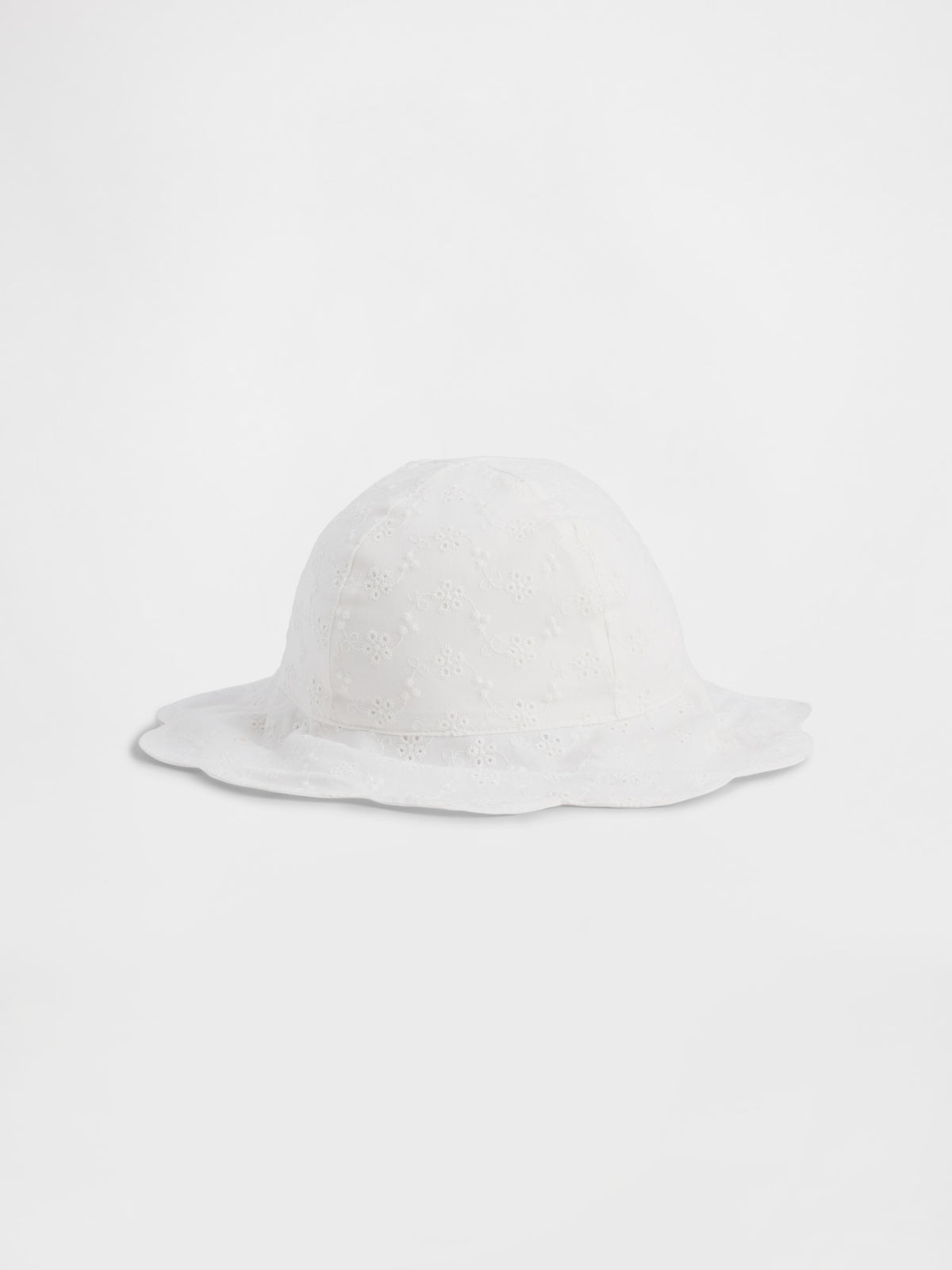Beyaz Dantel Bucket Şapka