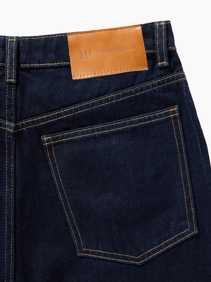 Koyu Mavi Gap × Victoria Beckham High Rise Straight Jean Pantolon
