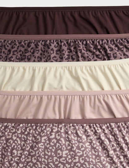 5’li Microfibre Yüksek Bel Külot Seti