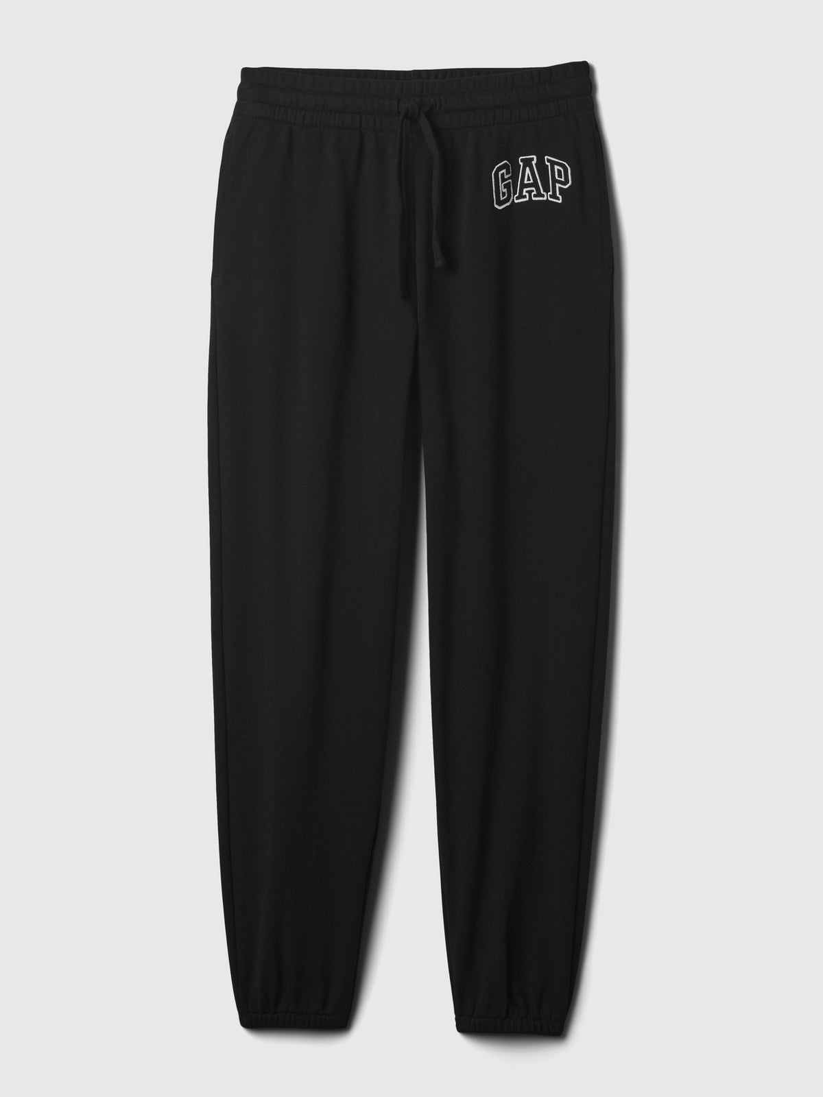 Siyah Gap Logo Jogger Havlu Kumaş Eşofman Altı