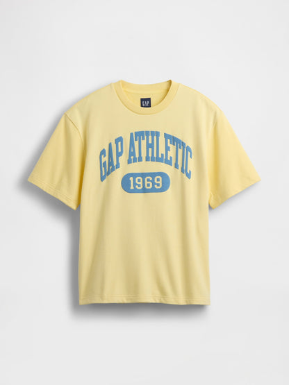 Sarı Vintagesoft Athletic Gap Logo Sweatshirt
