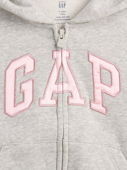 Gri Vintagesoft Logo Fermuarlı Sweatshirt