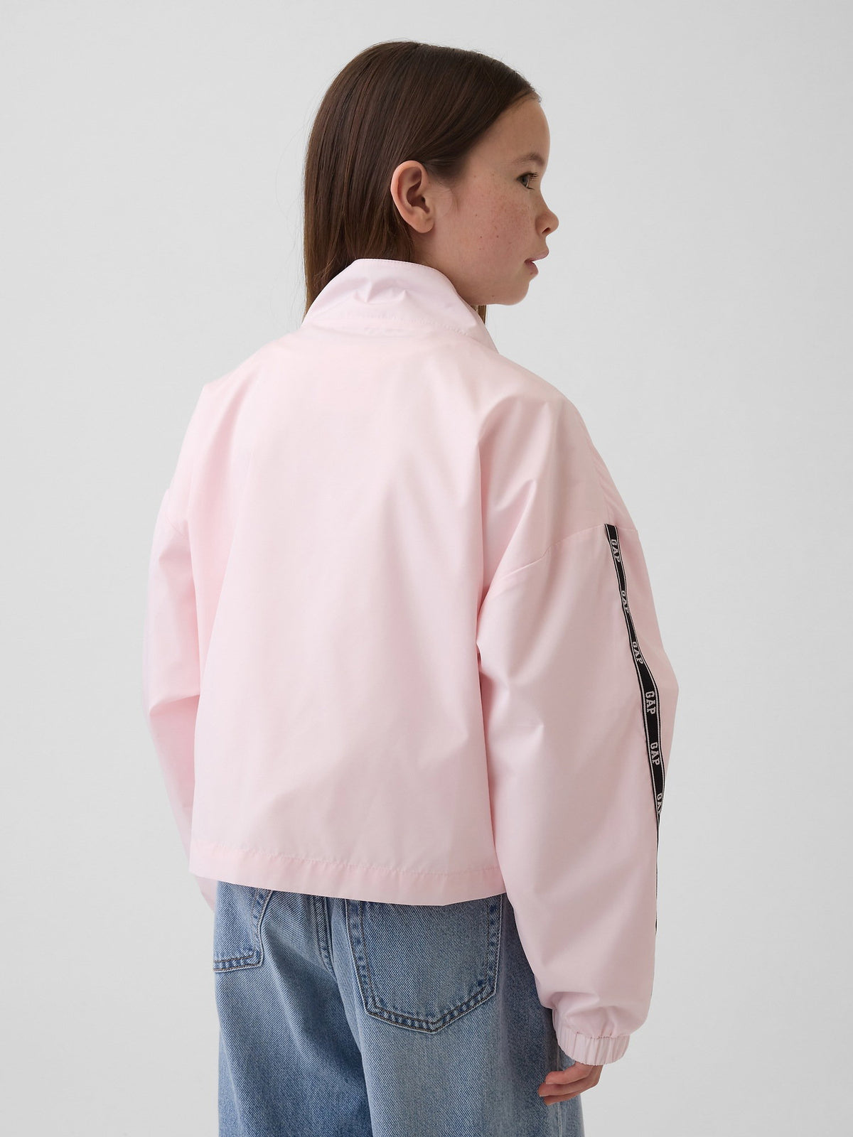 Açık Pembe Relaxed Rüzgarlık