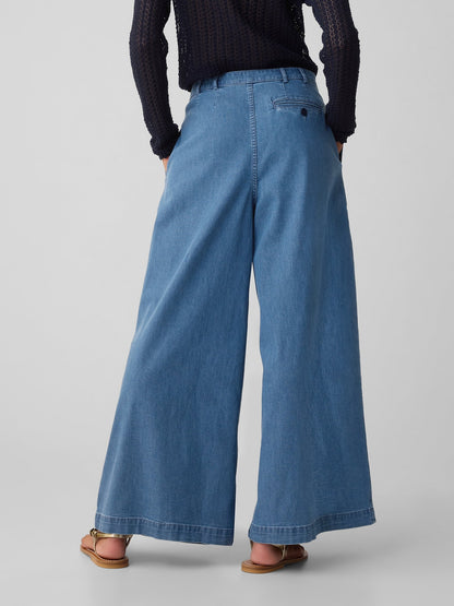 Mavi Gap × Dôen High Rise Wide Leg Jean Pantolon