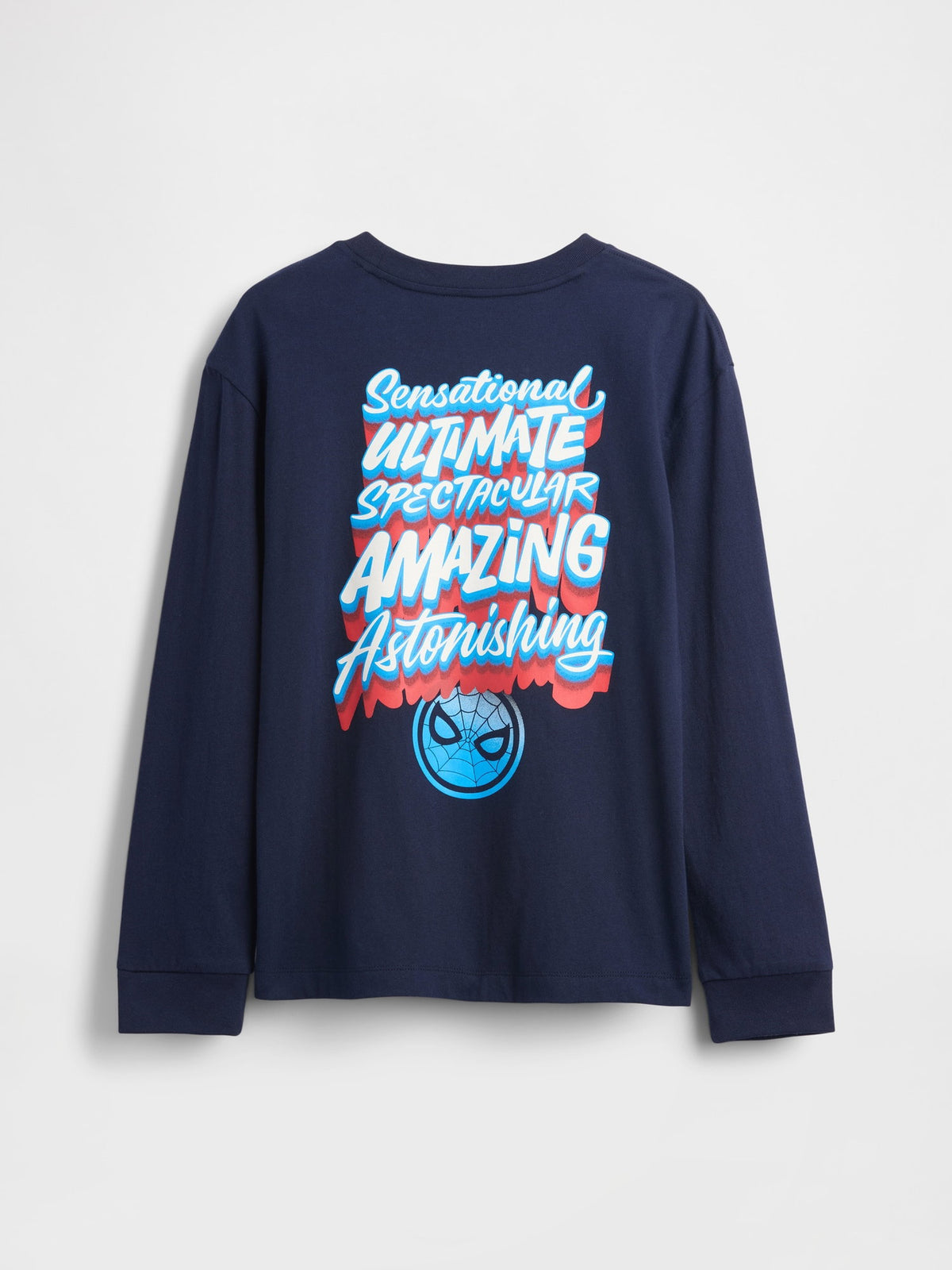 Lacivert Marvel Relaxed Grafik T-shirt