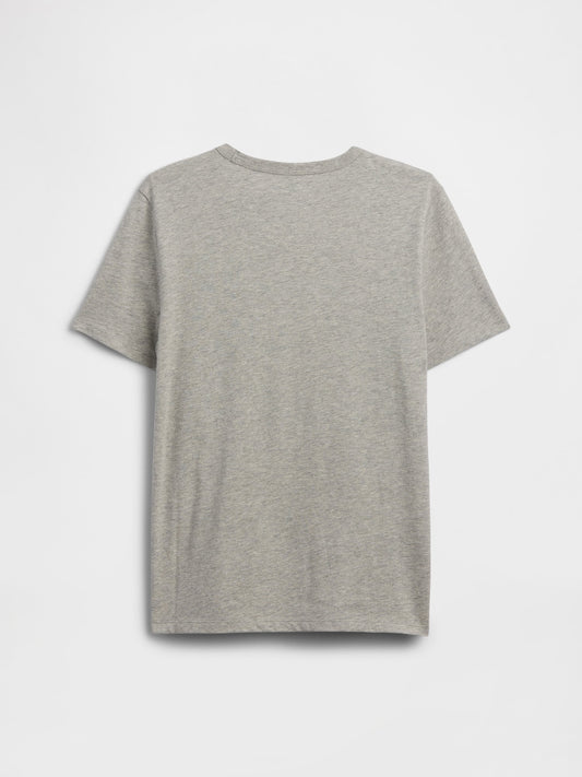 Gri Disney Mickey Mouse Logo T-shirt