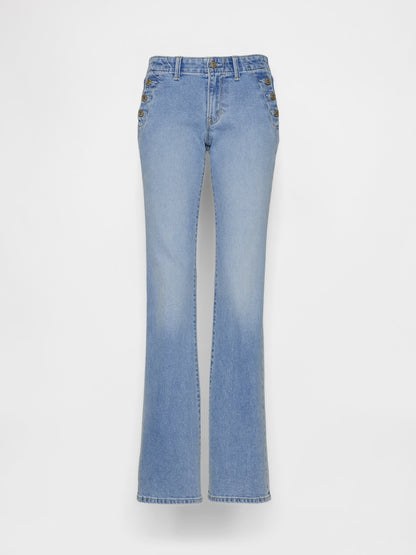 Açık Mavi Low Rise Long & Lean Sailor Jean Pantolon