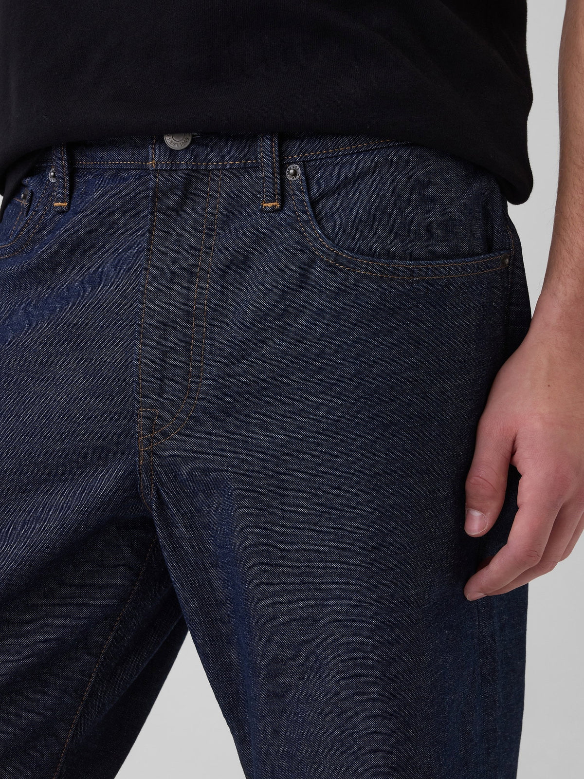 Koyu Mavi Relaxed Straight Jean Pantolon