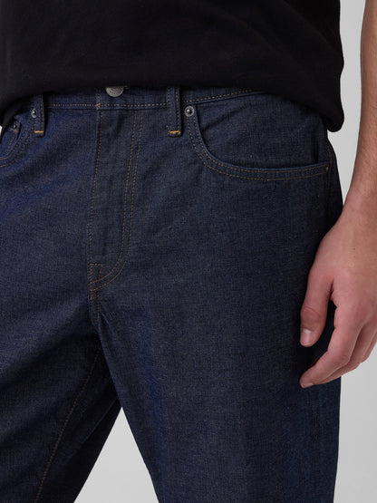 Koyu Mavi Relaxed Straight Jean Pantolon