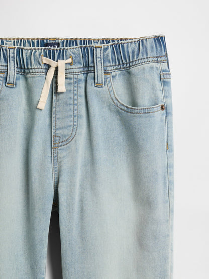 Açık Mavi Pull-on Original Straight Sweatpant Jean Pantolon