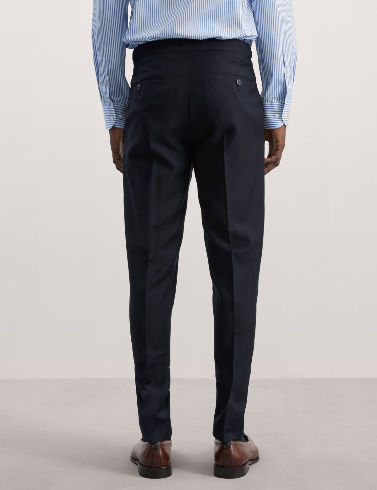 Tailored Fit Saf Yün Klasik Pantolon