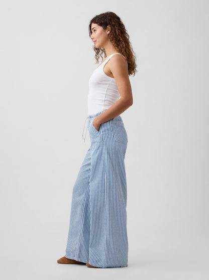 Mavi Mid Rise Pull-on Superlight Wide-leg Jean Pantolon