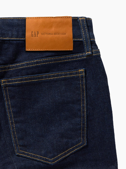 Koyu Mavi Gap × Victoria Beckham Low Rise Capri Jean Pantolon