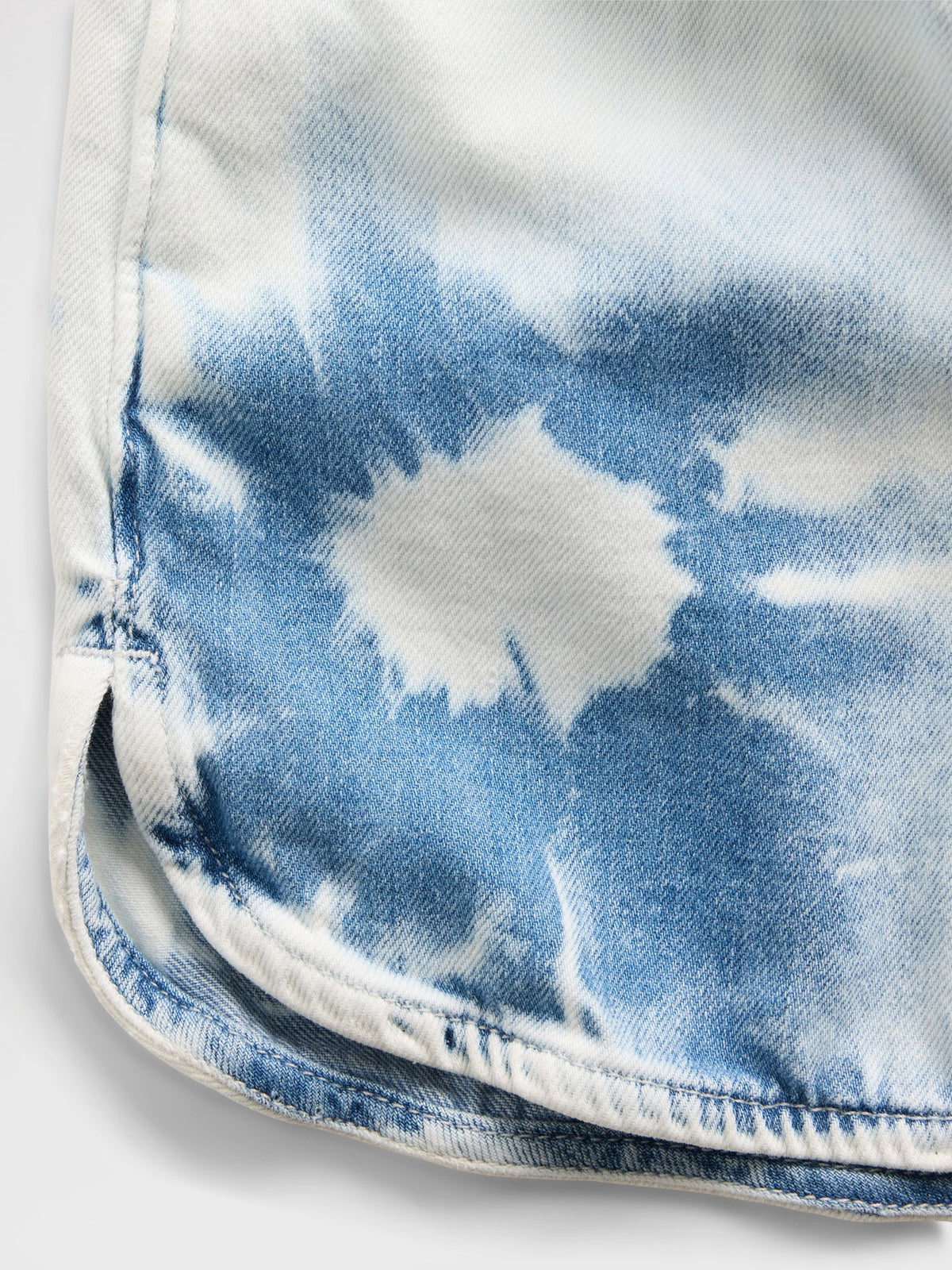 Mavi High Rise Tie-dye Denim Easy Şort