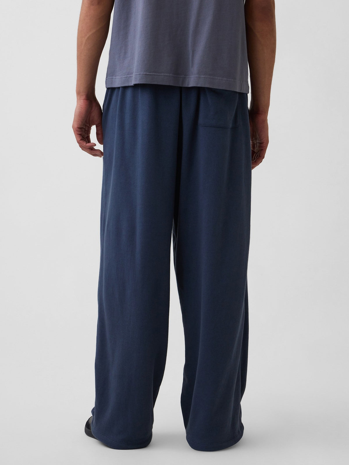 Lacivert Fransız Havlu Kumaş Baggy Gap 1969 Logo Sweat Pantolon