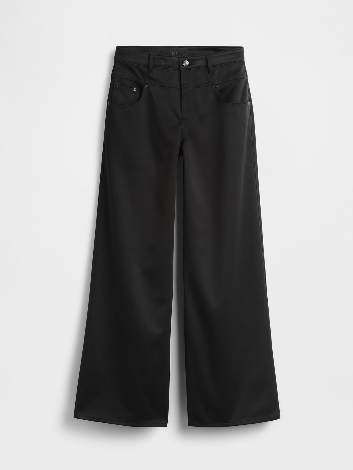 Siyah Gapstudio Low Rise Saten Baggy Pantolon