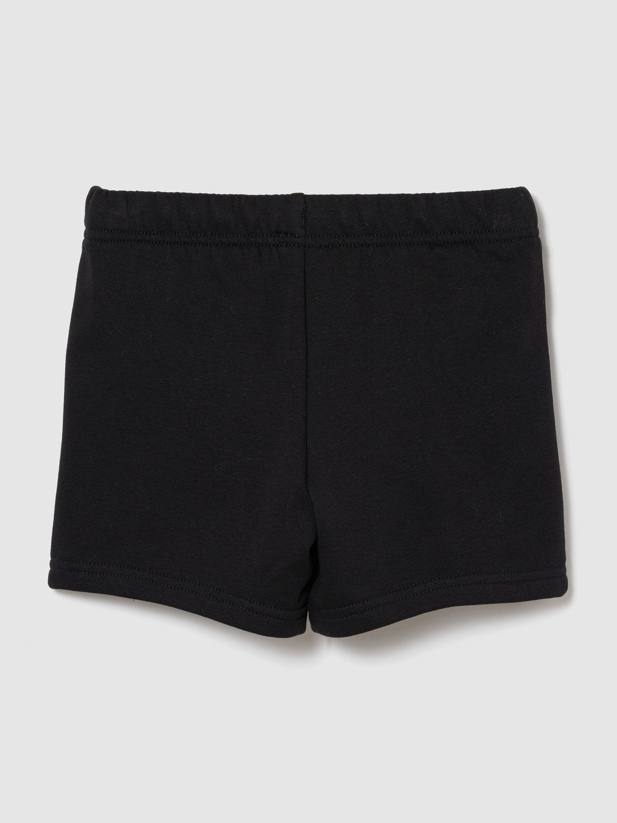 Siyah Babygap Relaxed Logo Fransız Havlu Kumaş Pull-on Şortlar