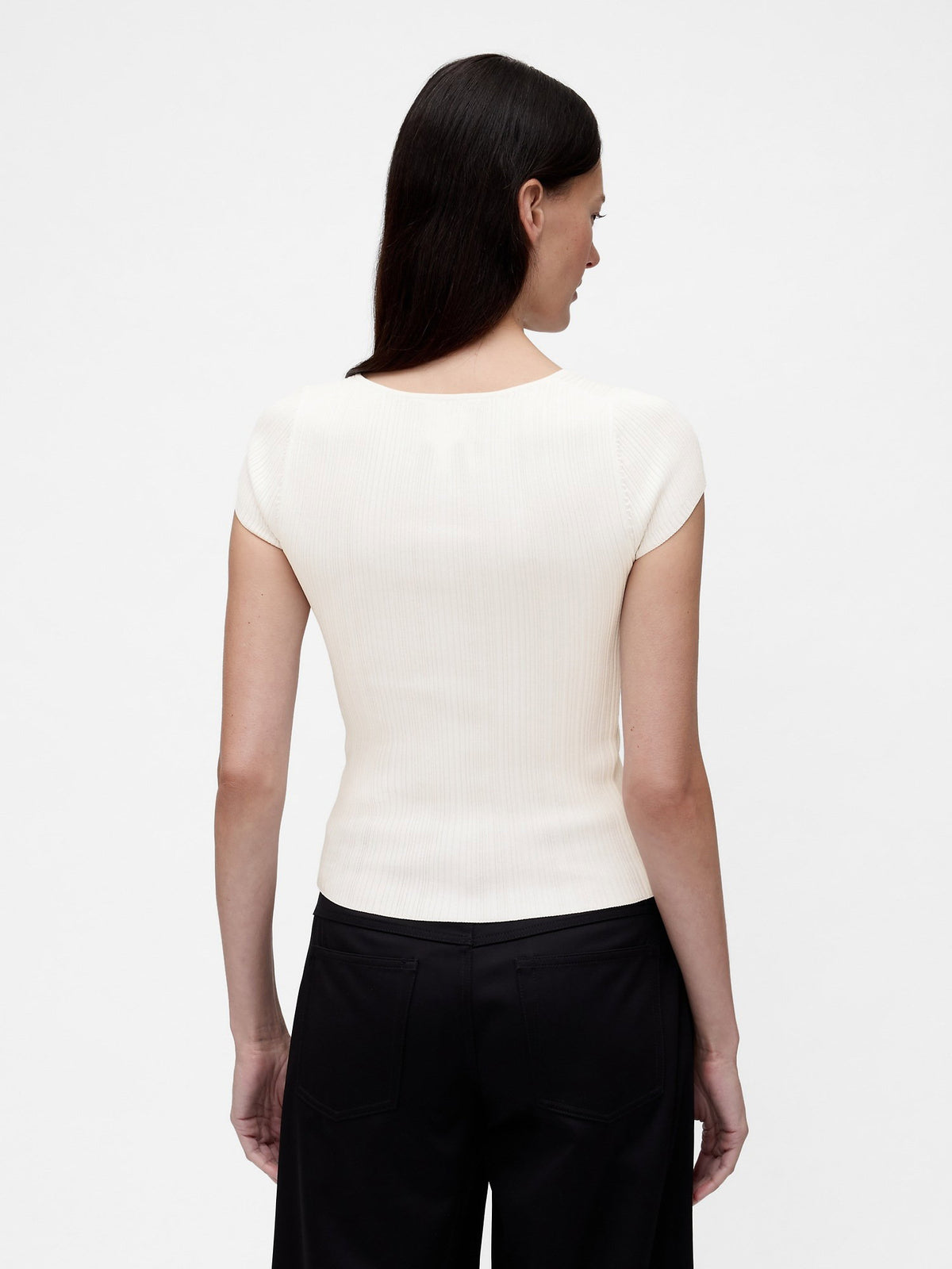 Lacivert Gapstudio Rib T-shirt