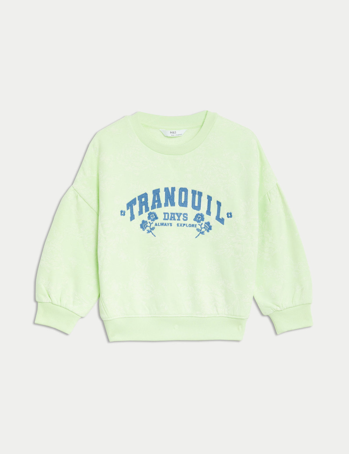 Batik Desenli Sweatshirt (2-8 Yaş)