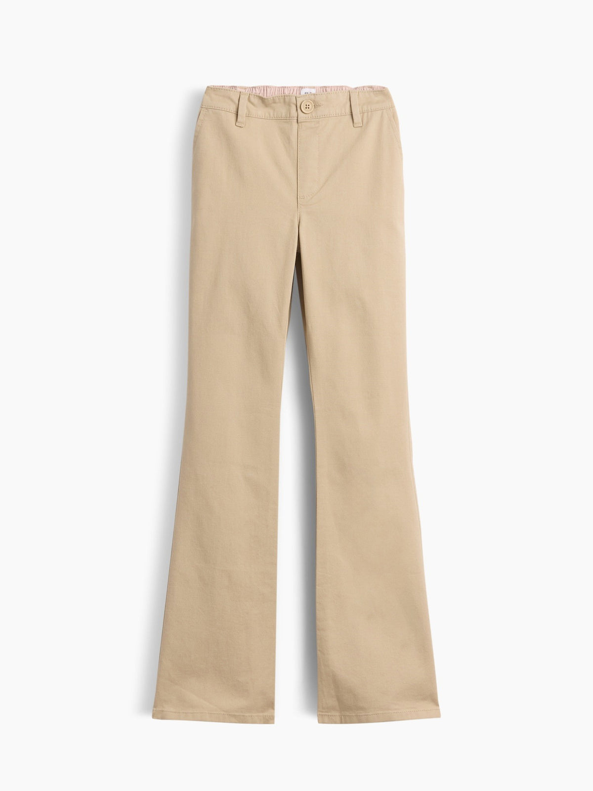 Bej Uniform Flare Chino Pantolon