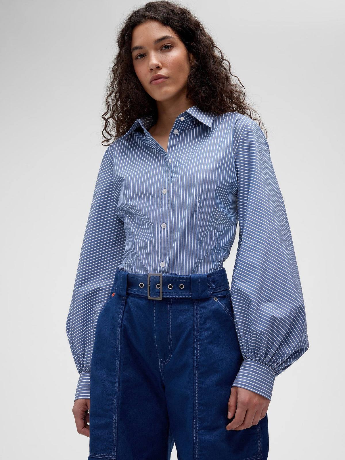 Mavi Gapstudio Poplin Fitted Gömlek