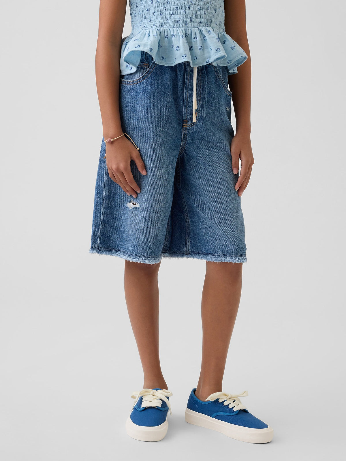 Mavi Low Rise Ultrasoft Easy Longline Denim Şort