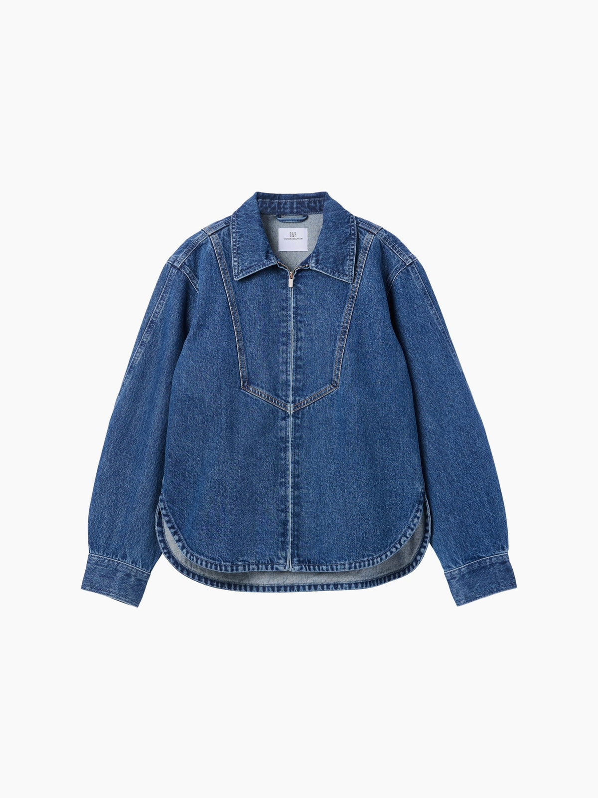 Mavi Gap × Victoria Beckham Denim Fermuarlı Gömlek