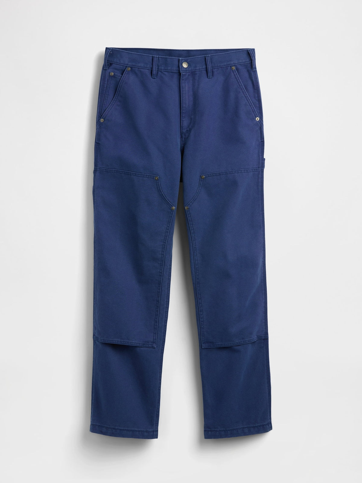 Kobalt Mavisi '90s Loose Kanvas Double-knee Carpenter Pantolon