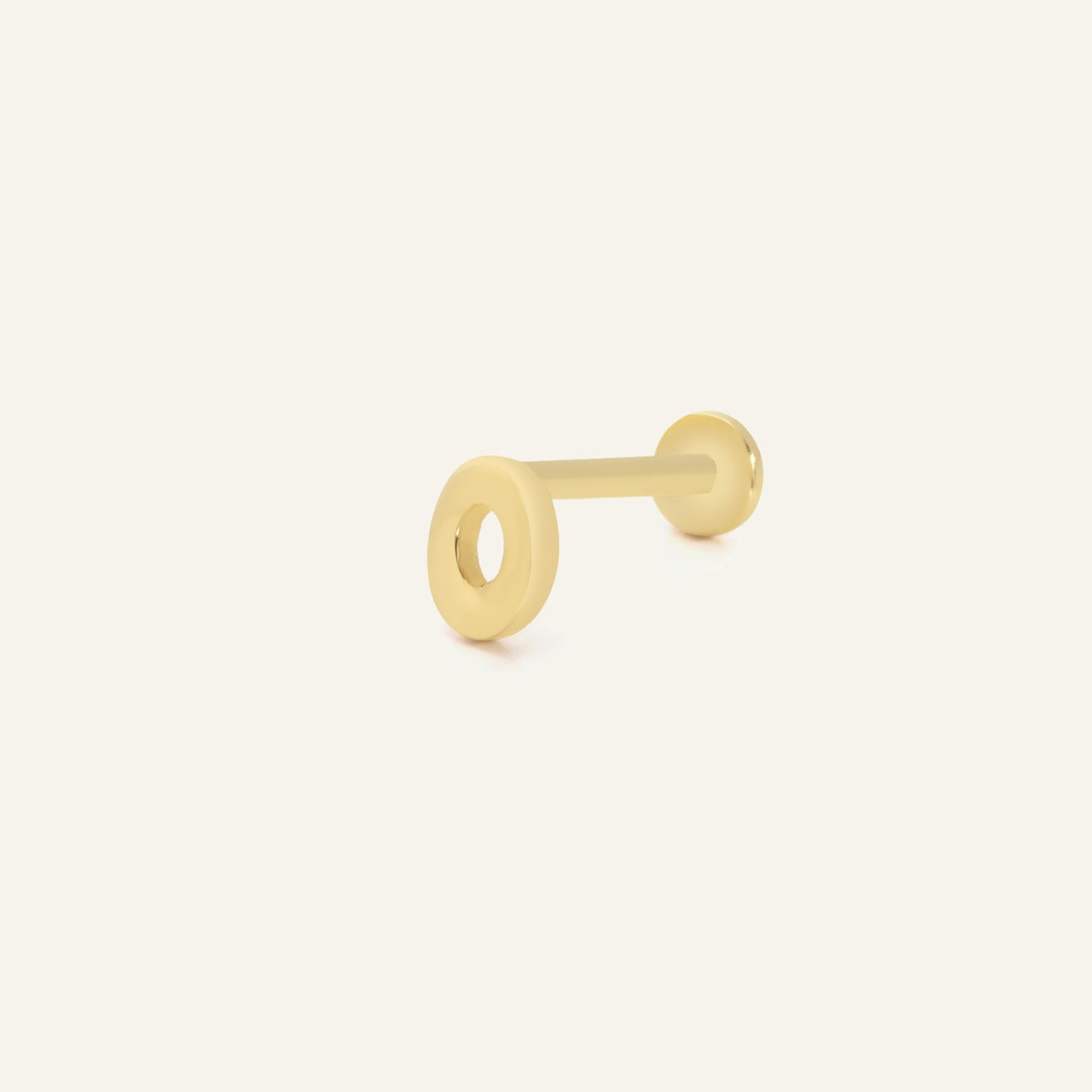 O Harf Altın Kulak Piercing