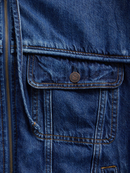 Koyu Mavi Gap × Hfr Denim Fermuarlı Sweatshirt By Daveed Baptiste