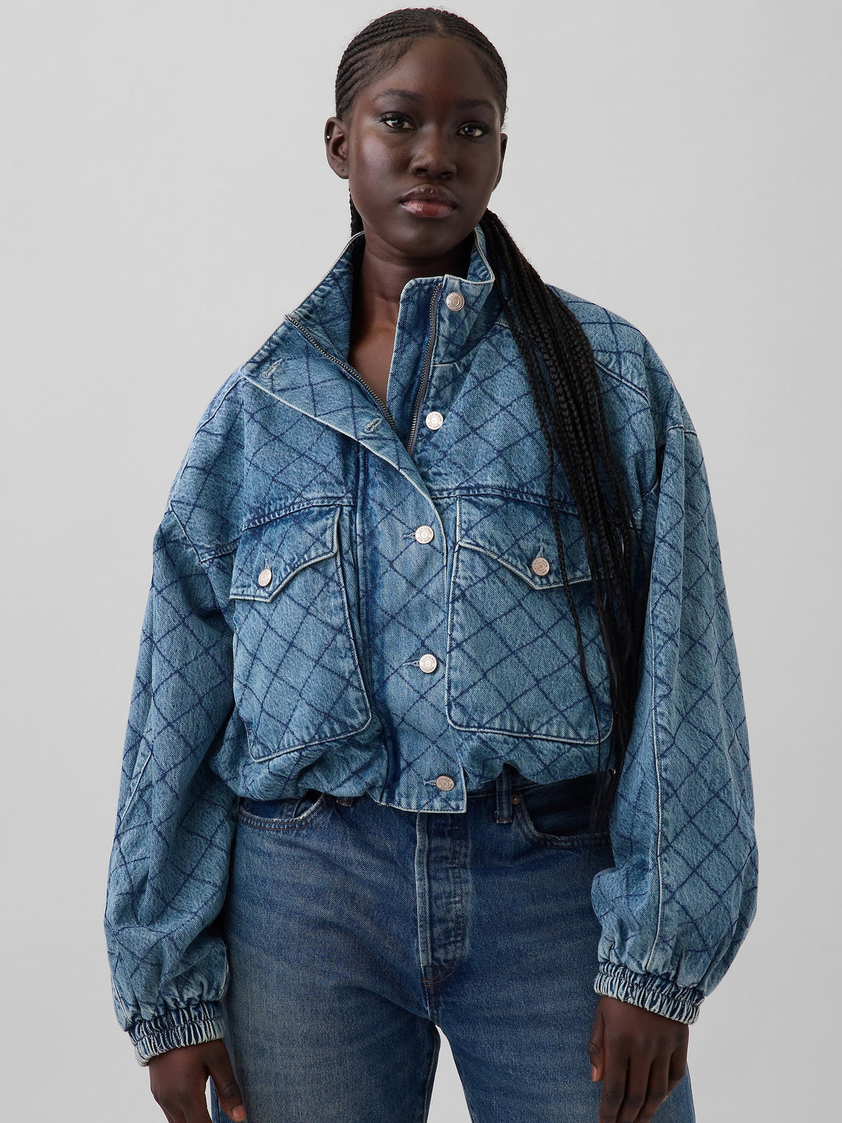 Mavi Gap × Hfr Dikişli Denim Bomber Ceket By Latouché