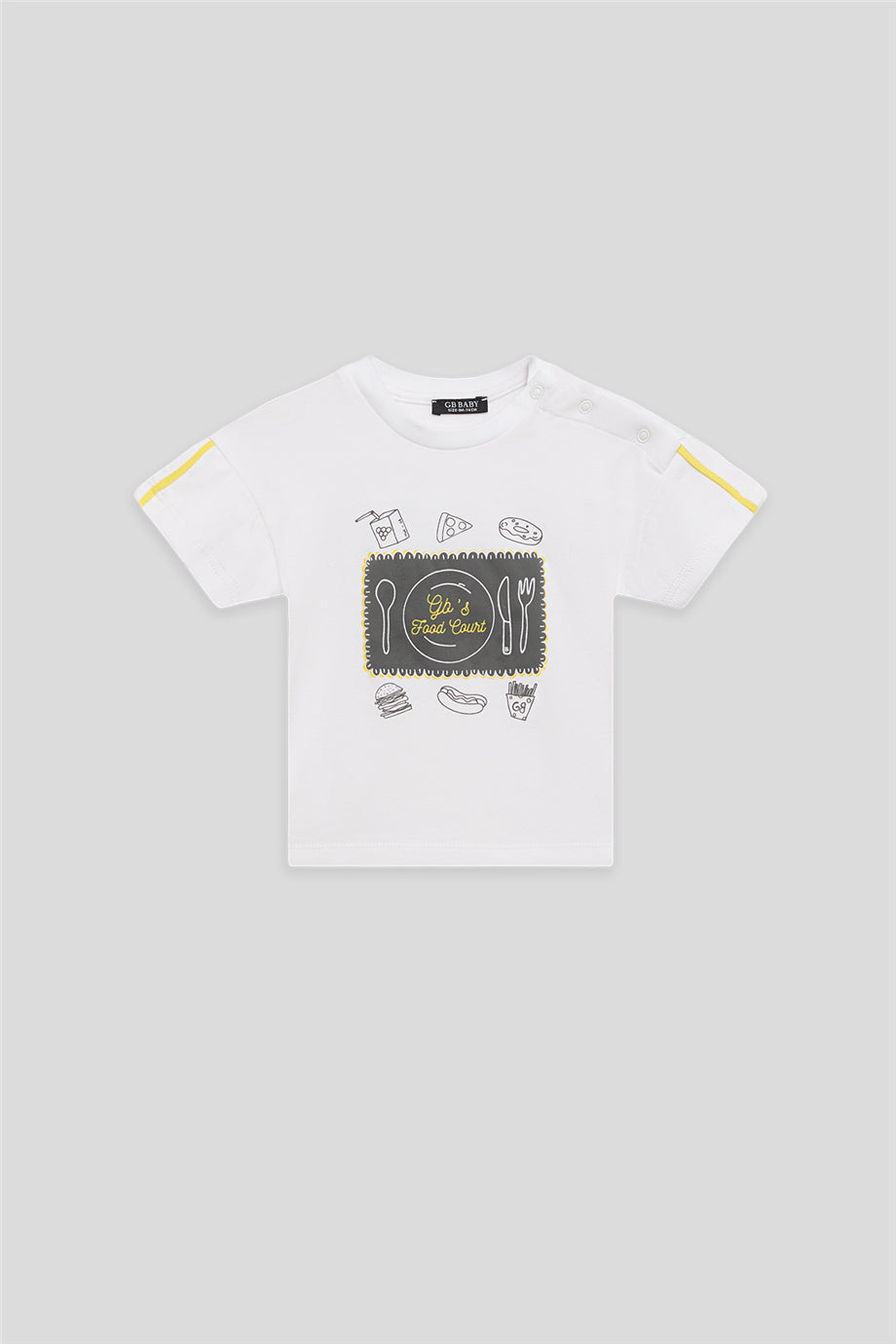 Erkek Bebek Beyaz Tshirt