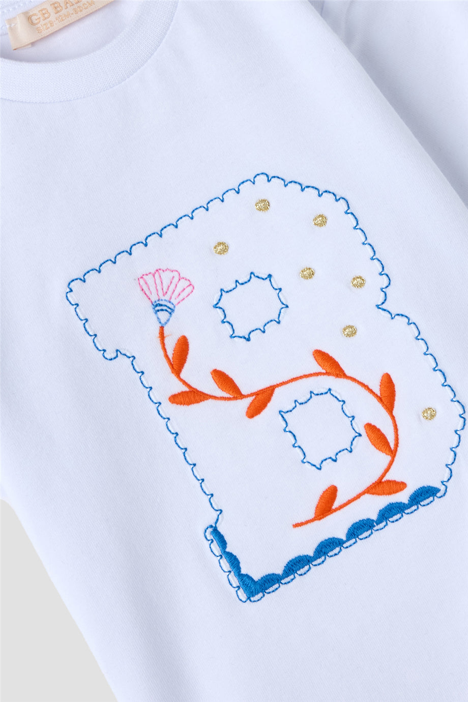 Kız Bebek Beyaz Tshirt