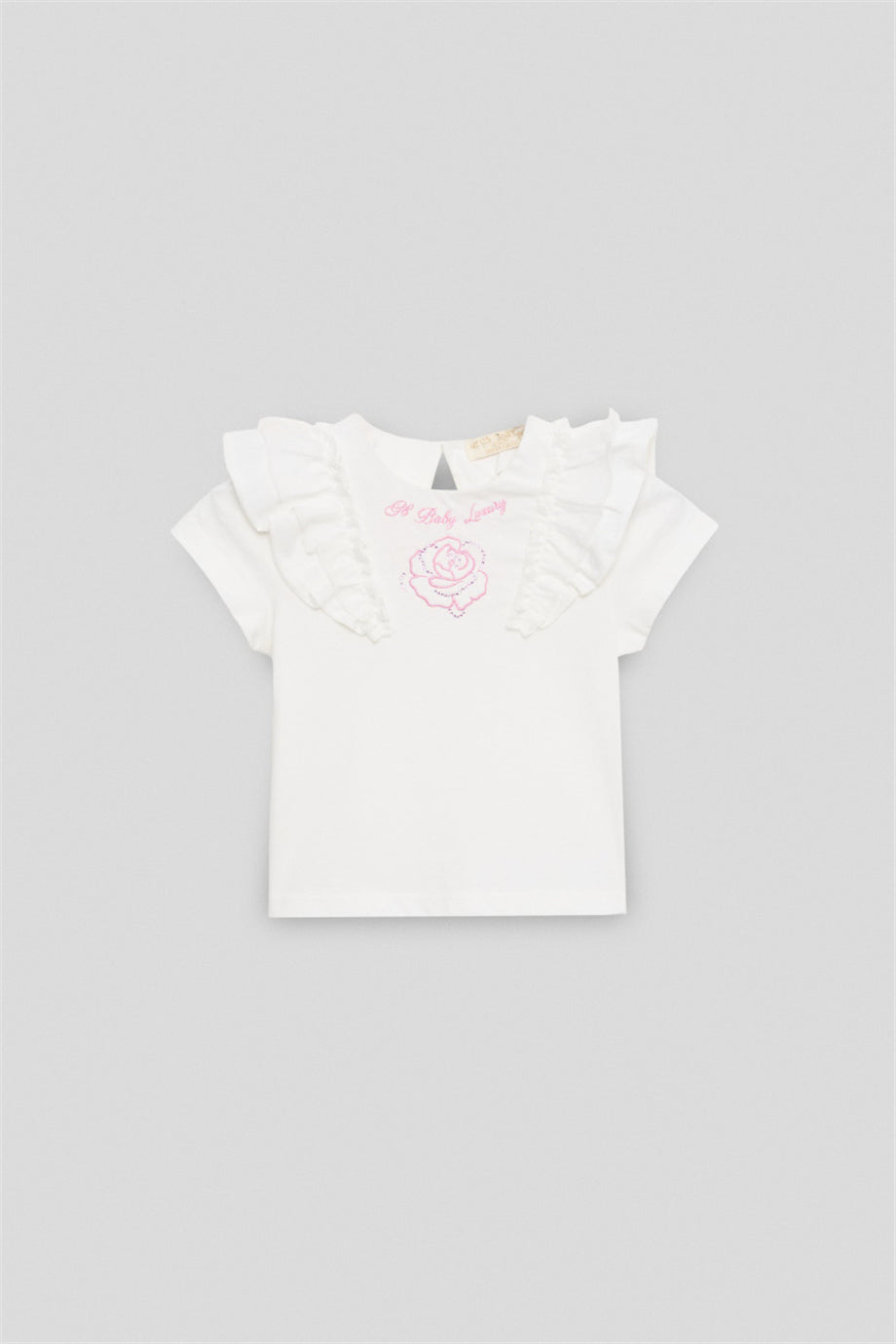 Kız Bebek Beyaz Tshirt
