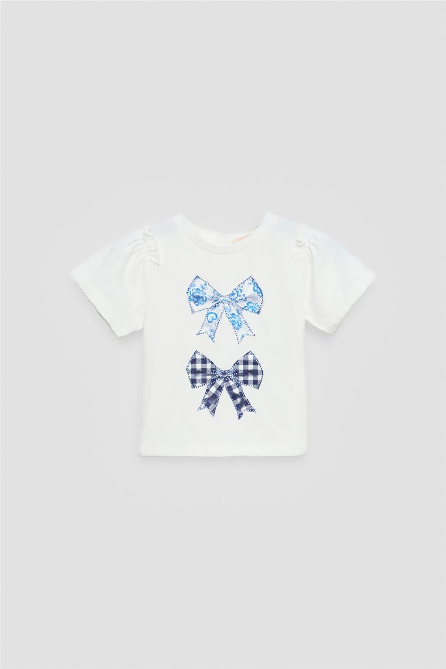 Kız Bebek Beyaz Tshirt
