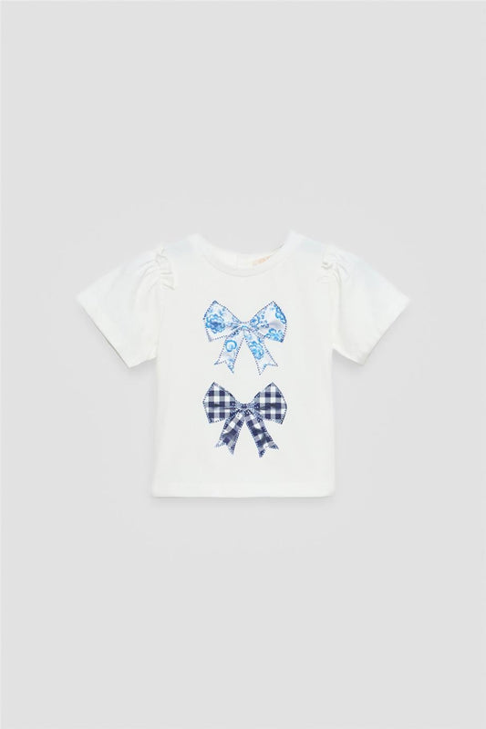 Kız Bebek Beyaz Tshirt