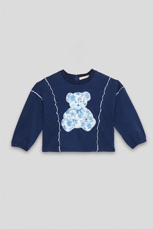 Kız Bebek Lacivert Sweatshirt