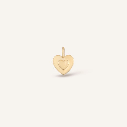 Heart Spell Kalp Figürlü Altın Charm