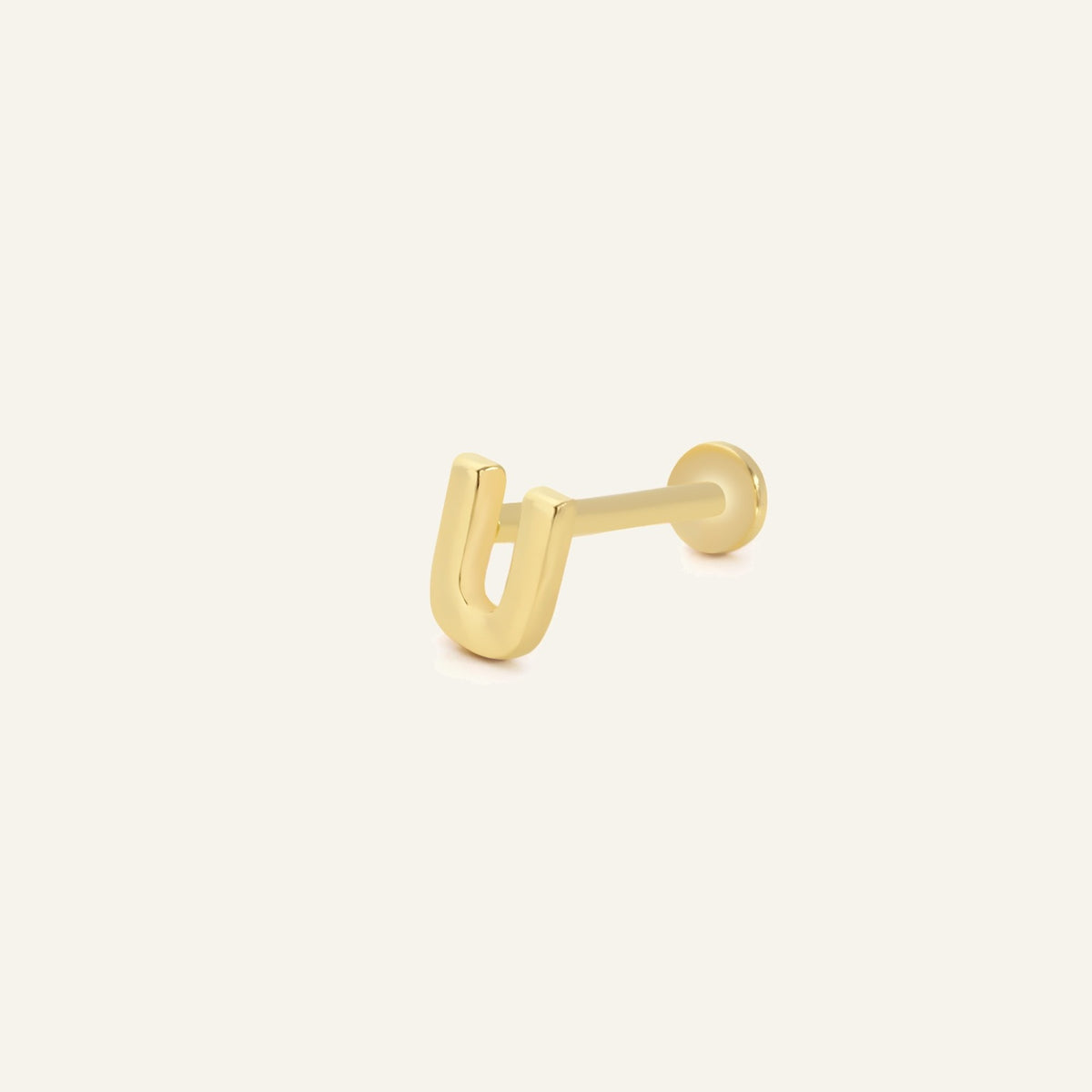 U Harf Altın Kulak Piercing