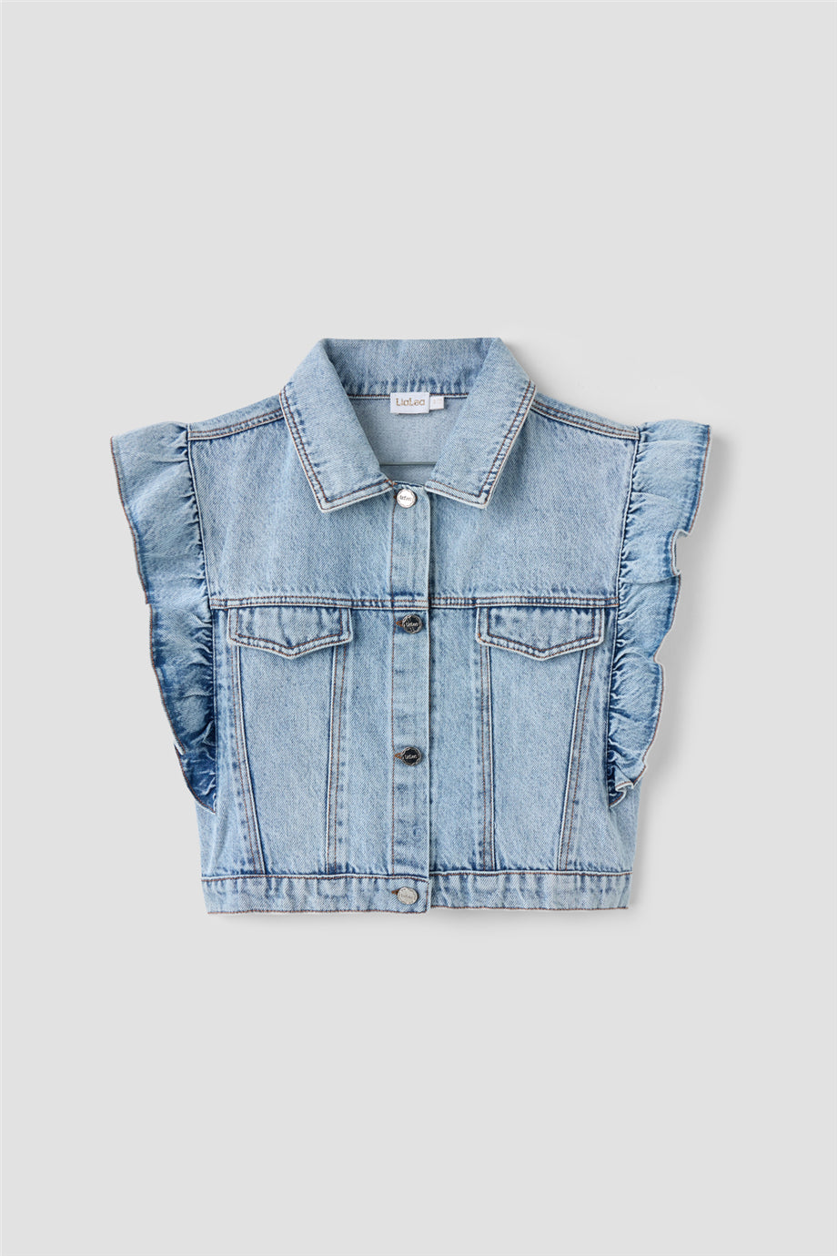 Kız Çocuk Denim Yelek