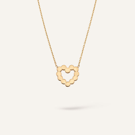 Lunessa Heart Kalp Figürlü Altın Kolye