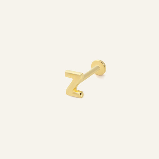 Z Harf Altın Kulak Piercing