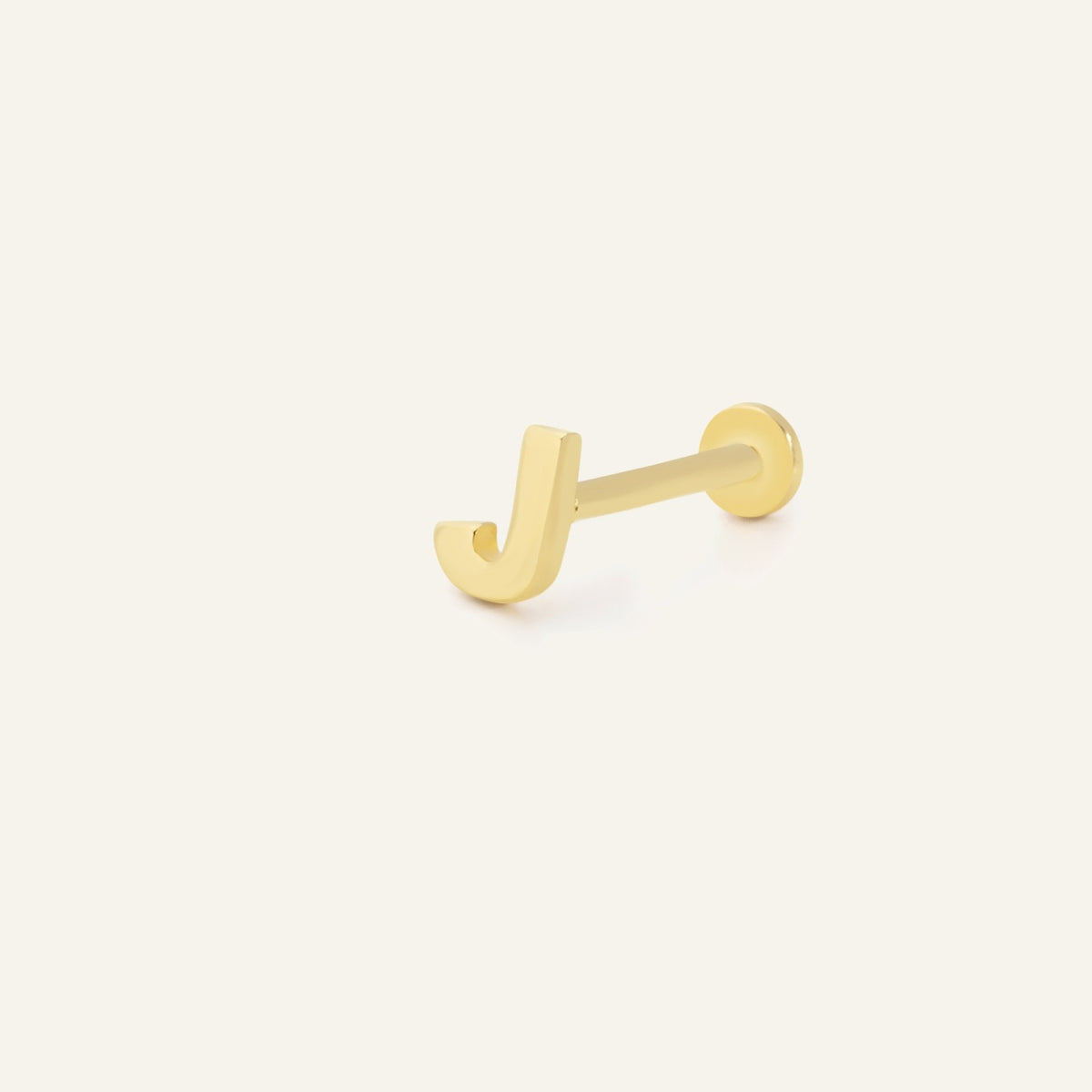 J Harf Altın Kulak Piercing