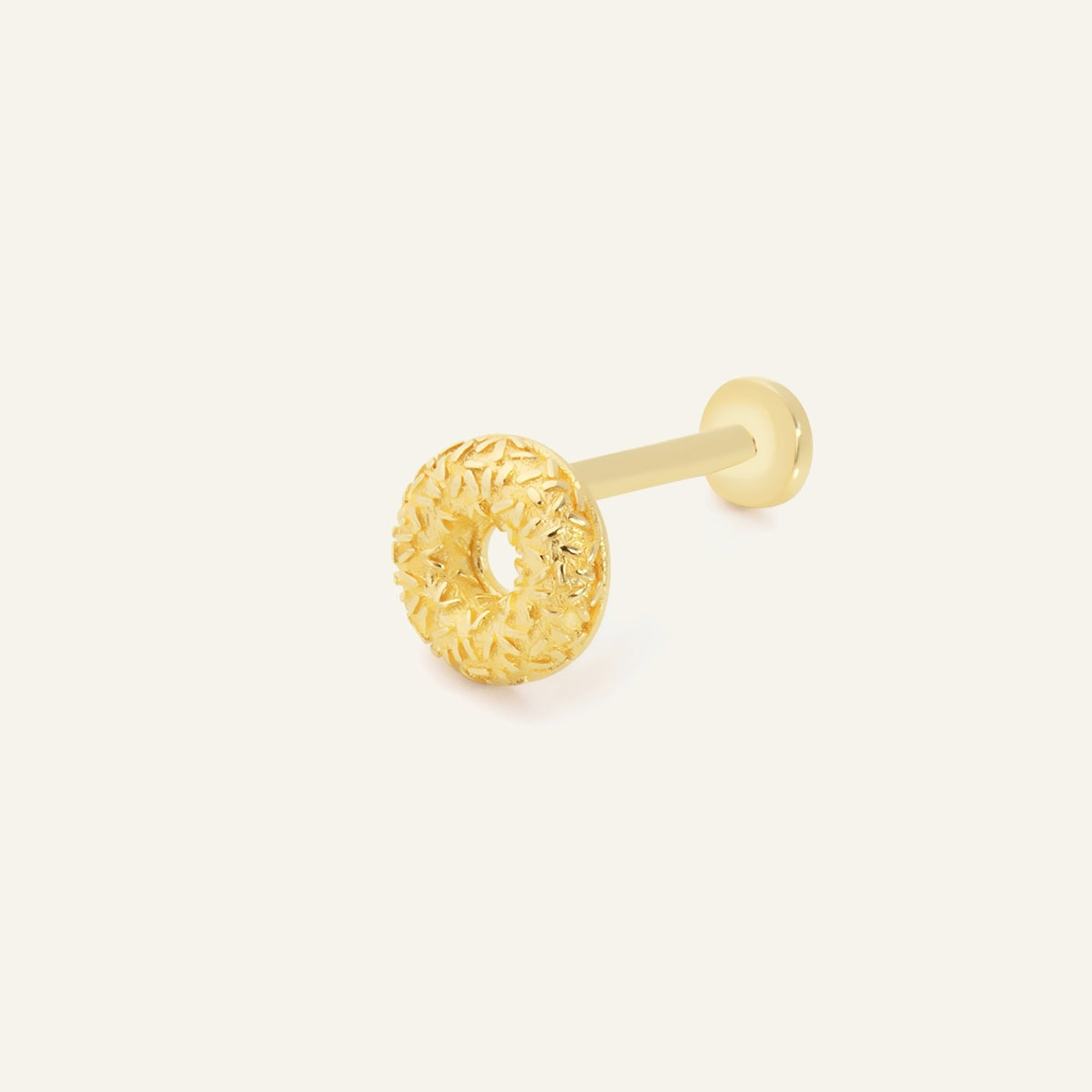 Donut Altın Kulak Piercing