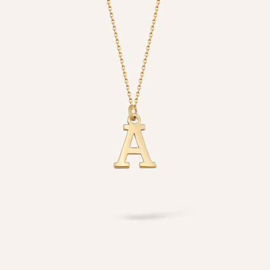 Mini Letter Baş Harf Altın Kolye