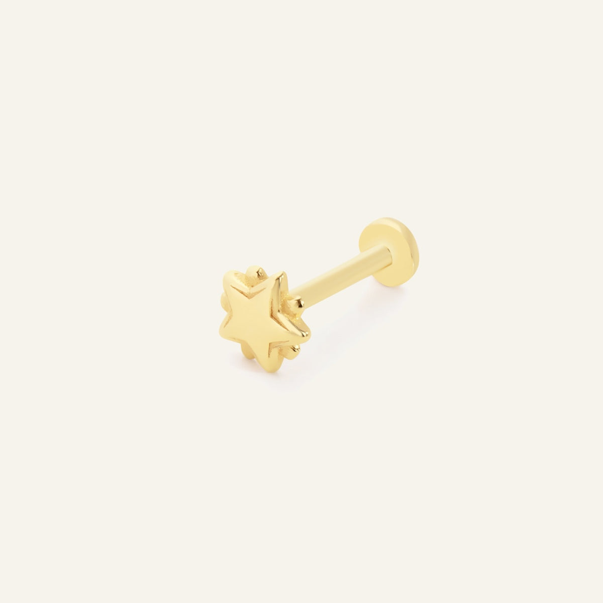 Gavra Yıldız Figürlü Altın Kulak Piercing